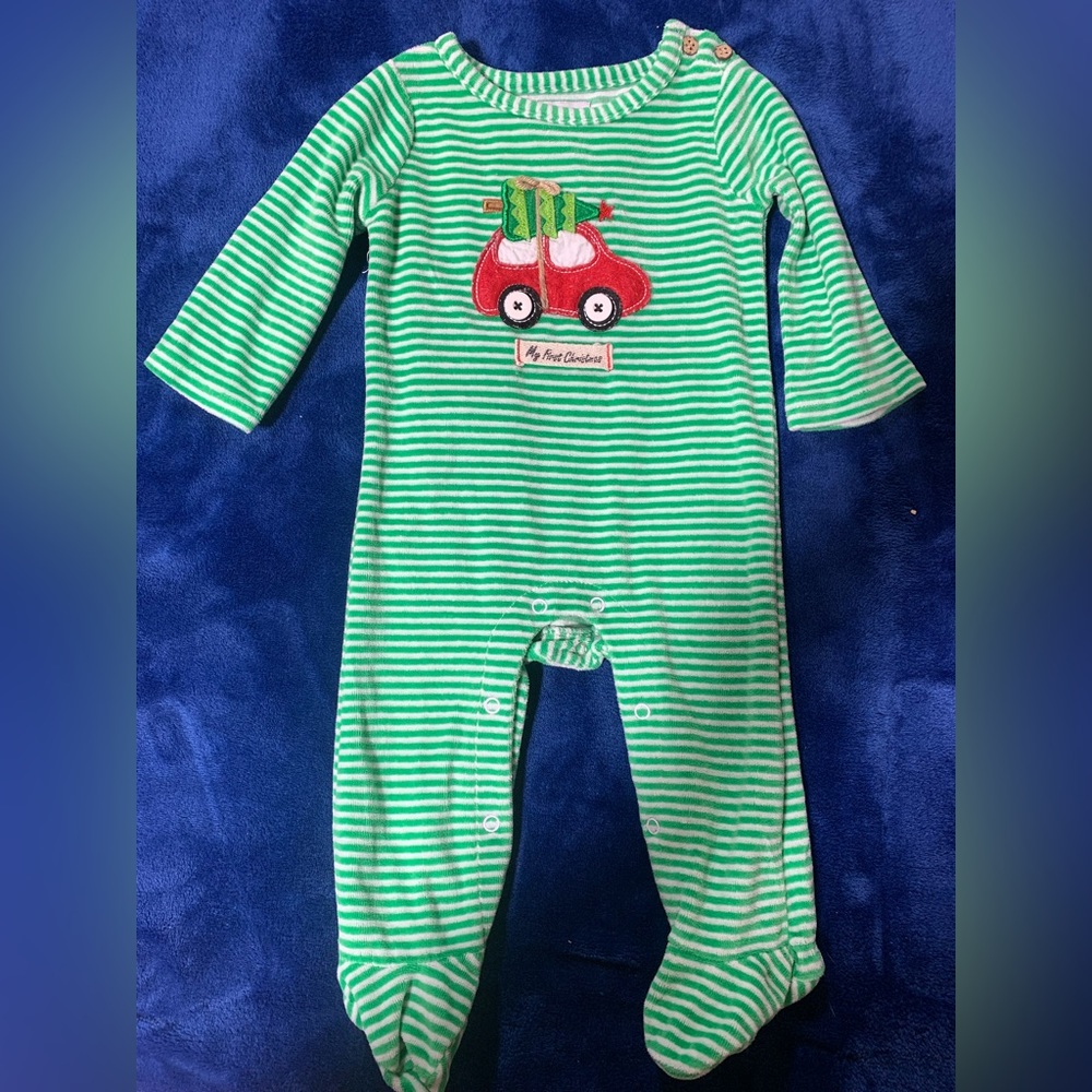 Mudpie “My First Christmas” Romper 0-6months